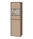 ERY V641 L kancelářská skříň, 1-dveřová/zásuvka/nika/výklop, 2000x600x400, levá, neutrální